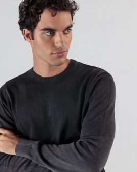 SZÜRKE FÉRFI KÖTÖTT PULÓVER 1D24FW6010LS1106