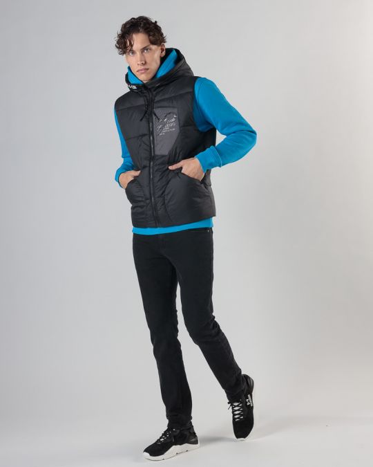 BLACK MEN'S VEST 1D24FW7000SL1600