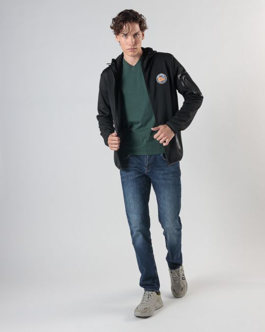 FEKETE FÉRFI ÁTMENETI KABÁT 1D24FW7015KA1201