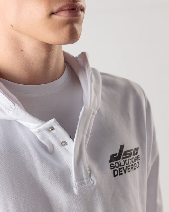 FEHÉR FÉRFI KAPUCNIS FELSŐ 1D24FW4080LS0705