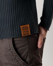 FEKETE FÉRFI KÖTÖTT PULÓVER