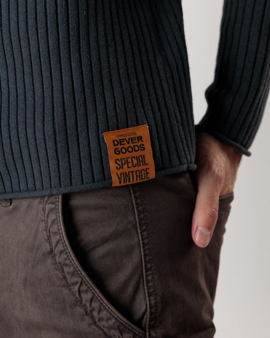 FEKETE FÉRFI KÖTÖTT PULÓVER 1D24FW6009LS1106