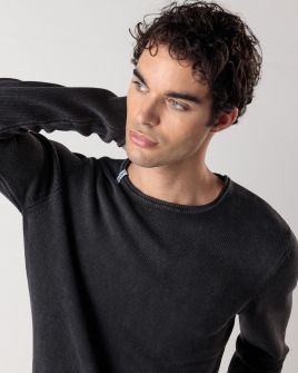 KÉK FÉRFI KÖTÖTT PULÓVER 1D24FW6011LS1106