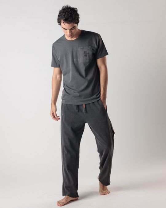 FEKETE FÉRFI MELEGÍTŐ NADRÁG 1D24FW1173LP0706