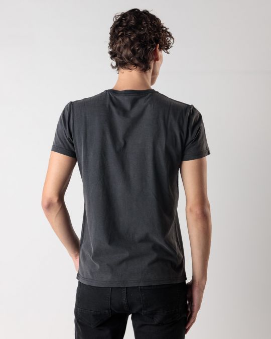 BLACK MEN'S T-SHIRT 1D24FW4040SS0124