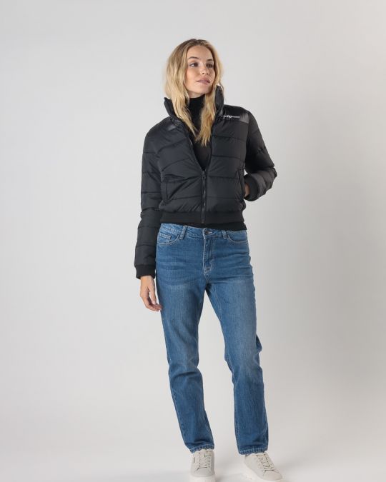 FEKETE NŐI RÖVID KABÁT 2D24FW3535KA1600