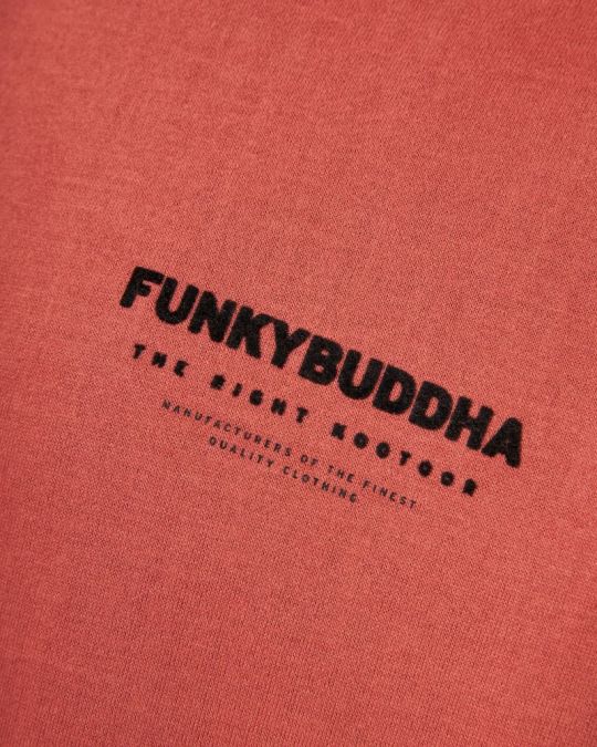 BORDÓ FUNKY BUDDHA FÉRFI PULÓVER FBM010-005-06 24FW