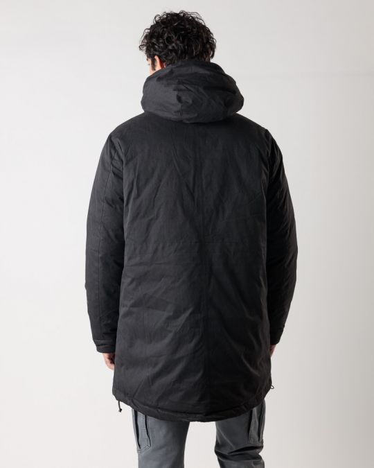 FEKETE FÉRFI HOSSZÚ KABÁT 1D24FW3015KA1600