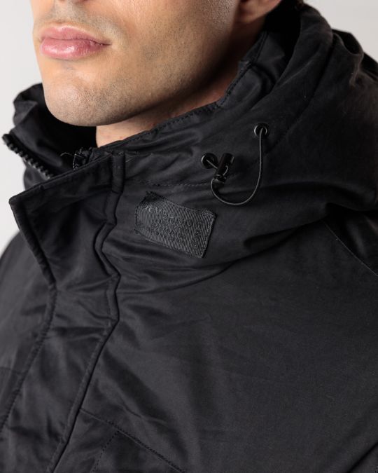 FEKETE FÉRFI HOSSZÚ KABÁT 1D24FW3015KA1600