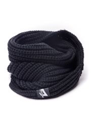 BLACK MEN'S KNITTED SCARF