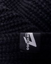 BLACK MEN'S KNITTED SCARF