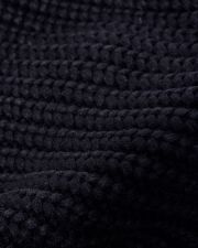 BLACK MEN'S KNITTED SCARF