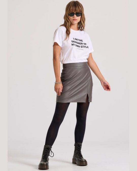 FEHÉR FUNKY BUDDHA NŐI PÓLÓ FBL010-103-04 24FW