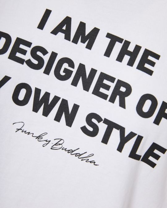 FEHÉR FUNKY BUDDHA NŐI PÓLÓ FBL010-103-04 24FW