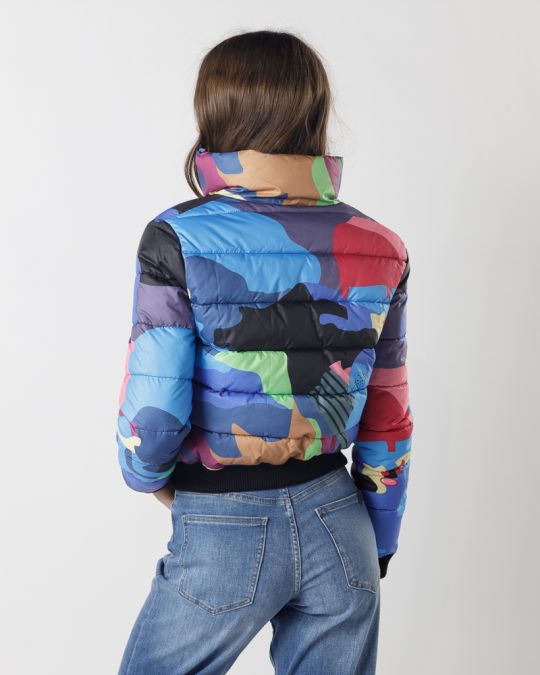 TÖBBSZÍNŰ NŐI RÖVID KABÁT 2D24FW3535KA1600