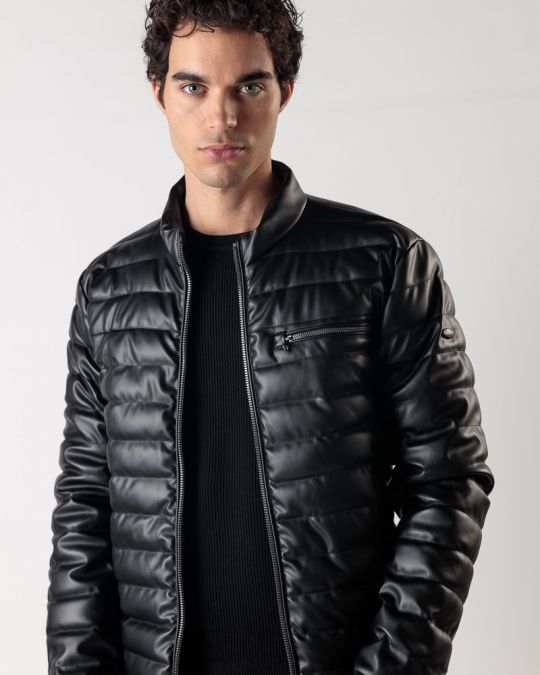 BLACK MEN'S TRANSITIONAL JACKET 1D24FW3020KA9000
