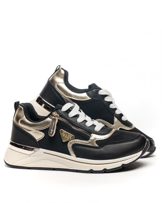 FEKETE NŐI SNEAKER - PEARL DE25SS3520PU AD