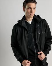 BLACK MEN'S TRANSITIONAL JACKET