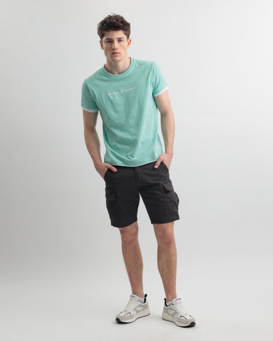 GREEN MEN'S T-SHIRT 1D25SS4055SS0105