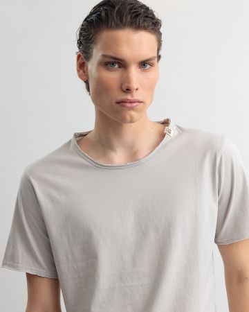 SZÜRKE FÉRFI RÖVID UJJÚ PÓLÓ 1D25SS4063SS0106