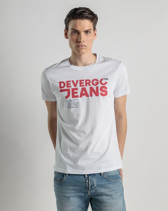 WHITE MEN'S T-SHIRT 1D25SS4060SS0105