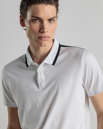 FEHÉR FÉRFI RÖVID UJJÚ PÓLÓ 1D25SS4031SS0105