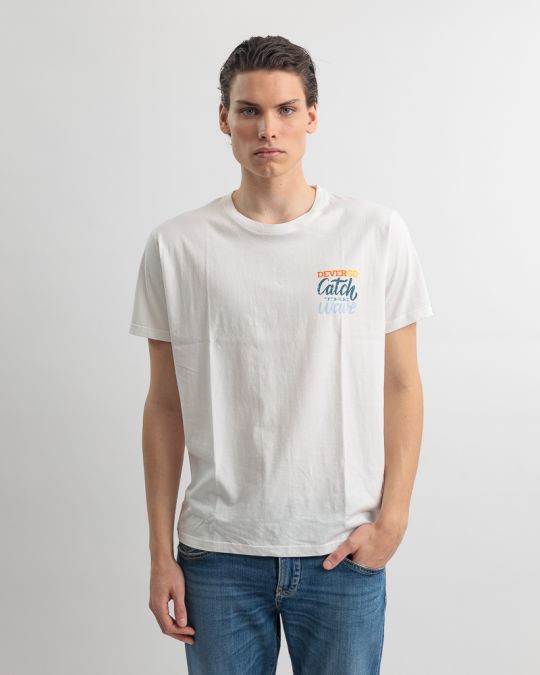 WHITE MEN'S T-SHIRT 1D25SS4028SS0105