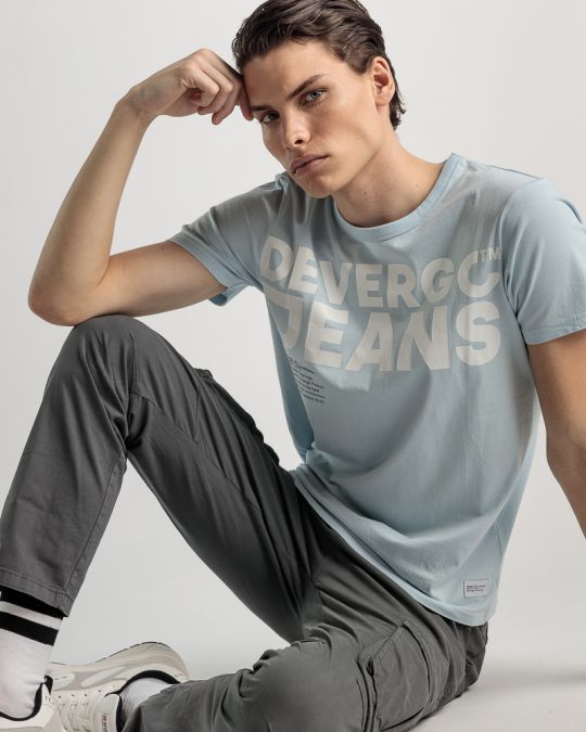 BLUE MEN'S T-SHIRT 1D25SS4022SS0124