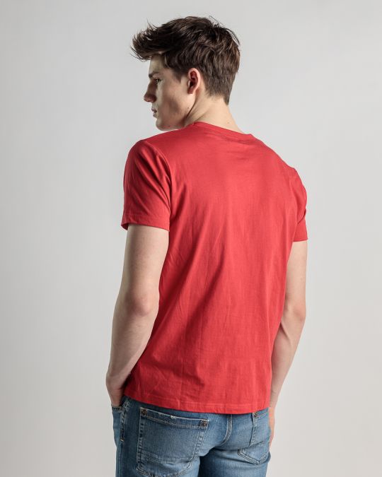 RED MEN'S T-SHIRT 1D25SS4049SS0105