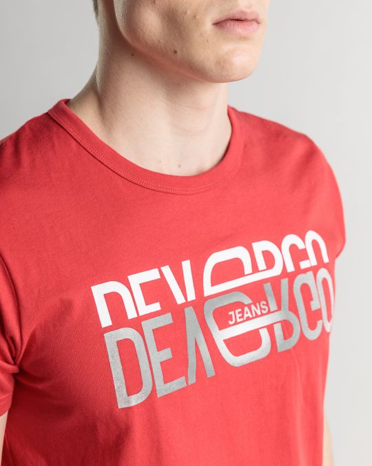 RED MEN'S T-SHIRT 1D25SS4049SS0105