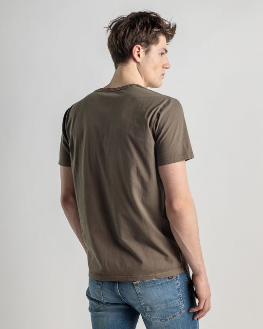 BROWN MEN'S T-SHIRT 1D25SS4036SS0106
