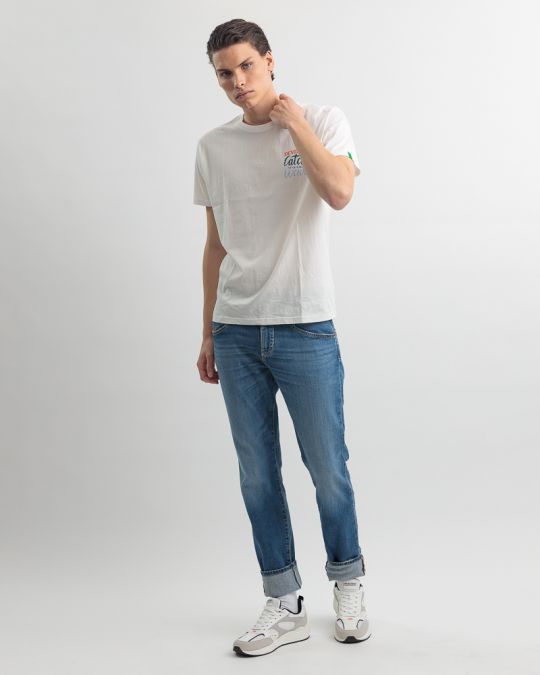 WHITE MEN'S T-SHIRT 1D25SS4028SS0105