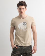 BEIGE MEN'S T-SHIRT