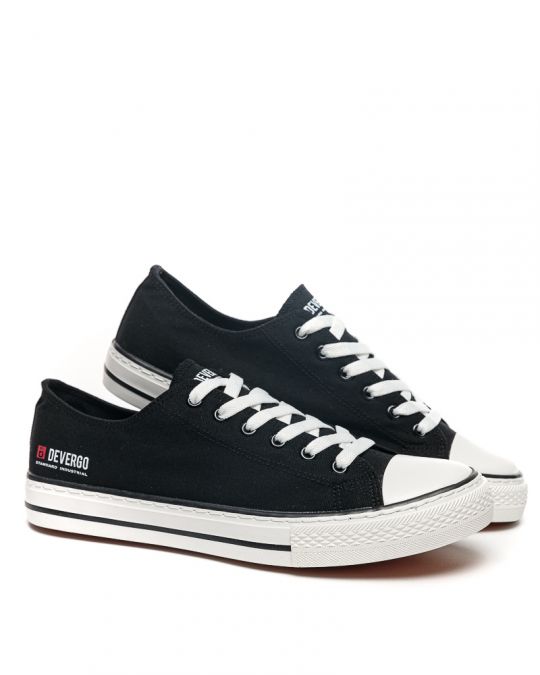 FEKETE FÉRFI VÁSZON TORNACIPŐ - BOLT DE25SS3020CA KD