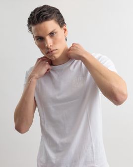 FEHÉR FÉRFI RÖVID UJJÚ PÓLÓ 1D25SS4058SS0105