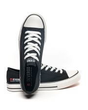 FEKETE FÉRFI VÁSZON TORNACIPŐ - BOLT