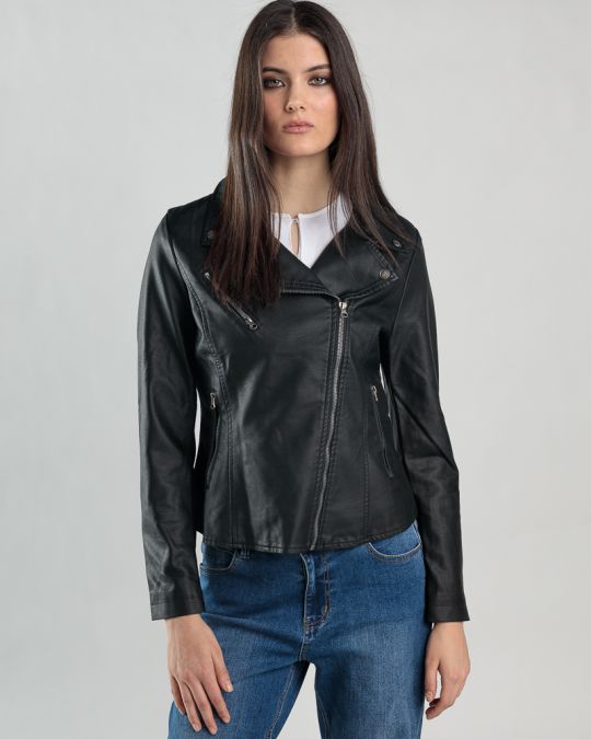 FEKETE NŐI ÁTMENETI KABÁT 2D25SS3512KA9000