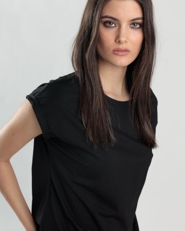 FEKETE NŐI TOP 2D25SS4518SL0105