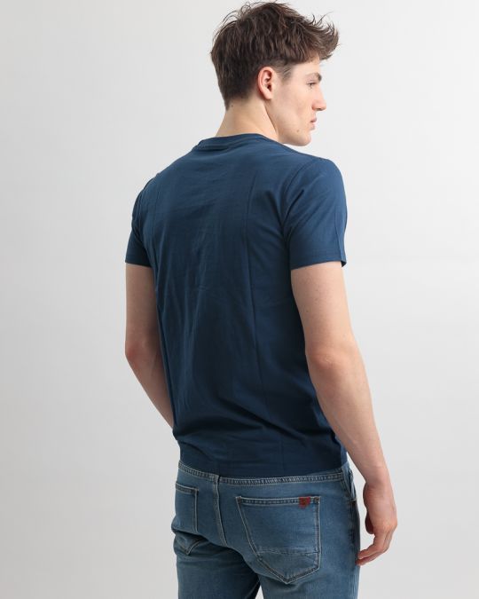 BLUE MEN'S T-SHIRT 1D25SS4069SS0105