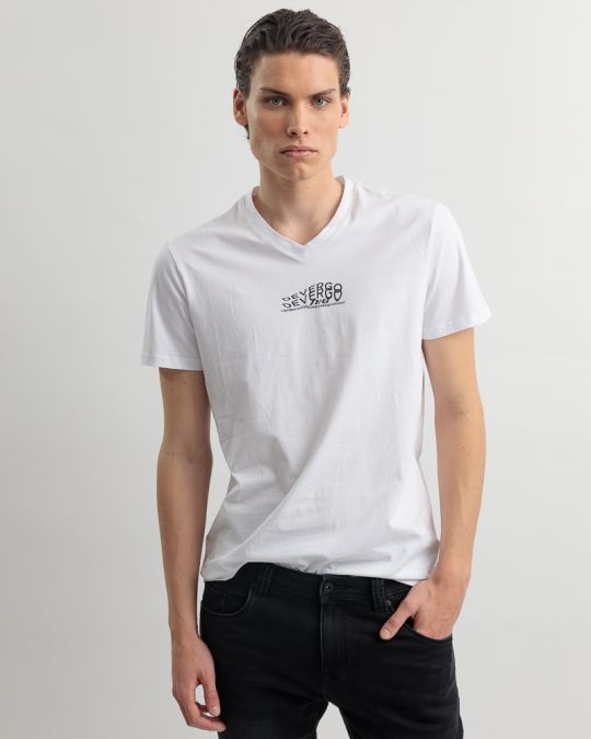 WHITE MEN'S T-SHIRT 1D25SS4038SS0205