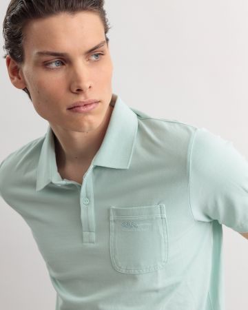 KÉK FÉRFI RÖVID UJJÚ PÓLÓ 1D25SS4052SS2406