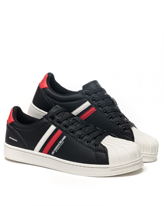 BLACK MEN'S SNEAKER - STAR DE25SS5007PU HI