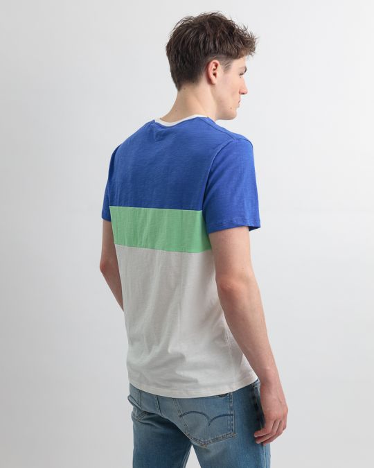 BLUE MEN'S T-SHIRT 1D25SS4023SS3805