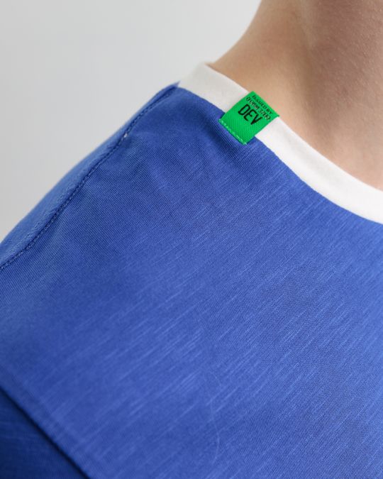 BLUE MEN'S T-SHIRT 1D25SS4023SS3805