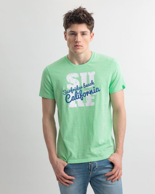 BEIGE MEN'S T-SHIRT 1D25SS4026SS3805