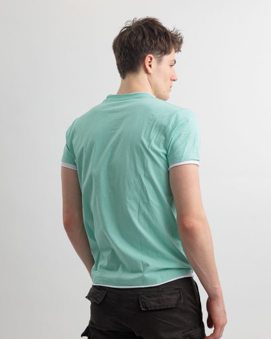 GREEN MEN'S T-SHIRT 1D25SS4055SS0105