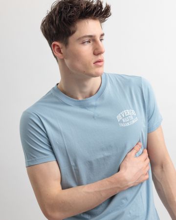 BLUE MEN'S T-SHIRT 1D25SS4058SS0105