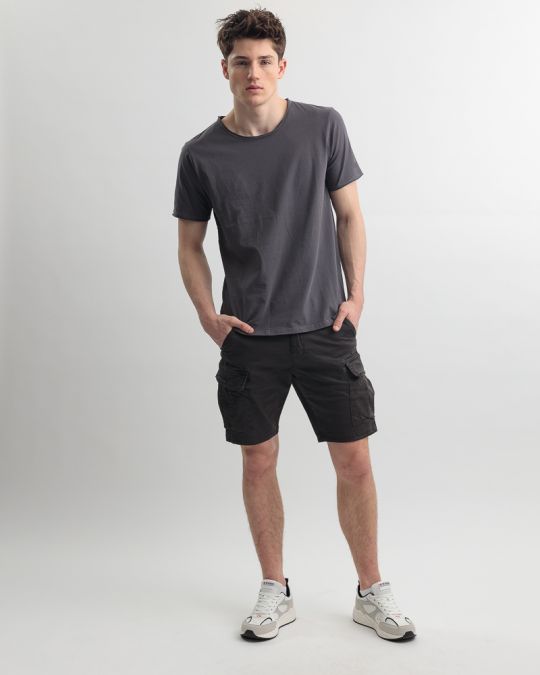 SZÜRKE FÉRFI RÖVID UJJÚ PÓLÓ 1D25SS4063SS0106