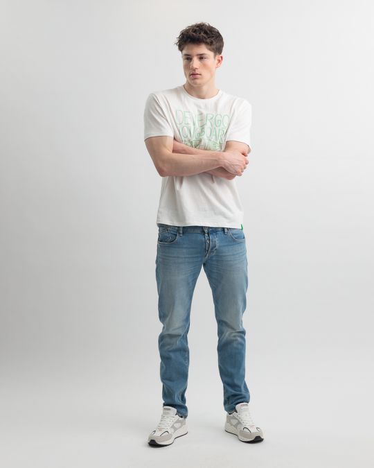 WHITE MEN'S T-SHIRT 1D25SS4027SS3805