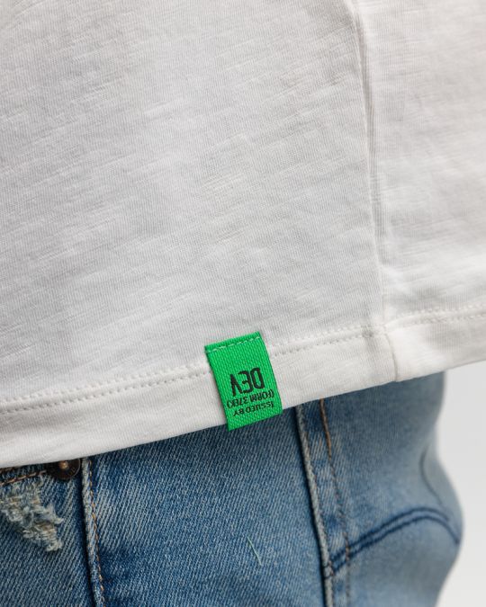 WHITE MEN'S T-SHIRT 1D25SS4027SS3805